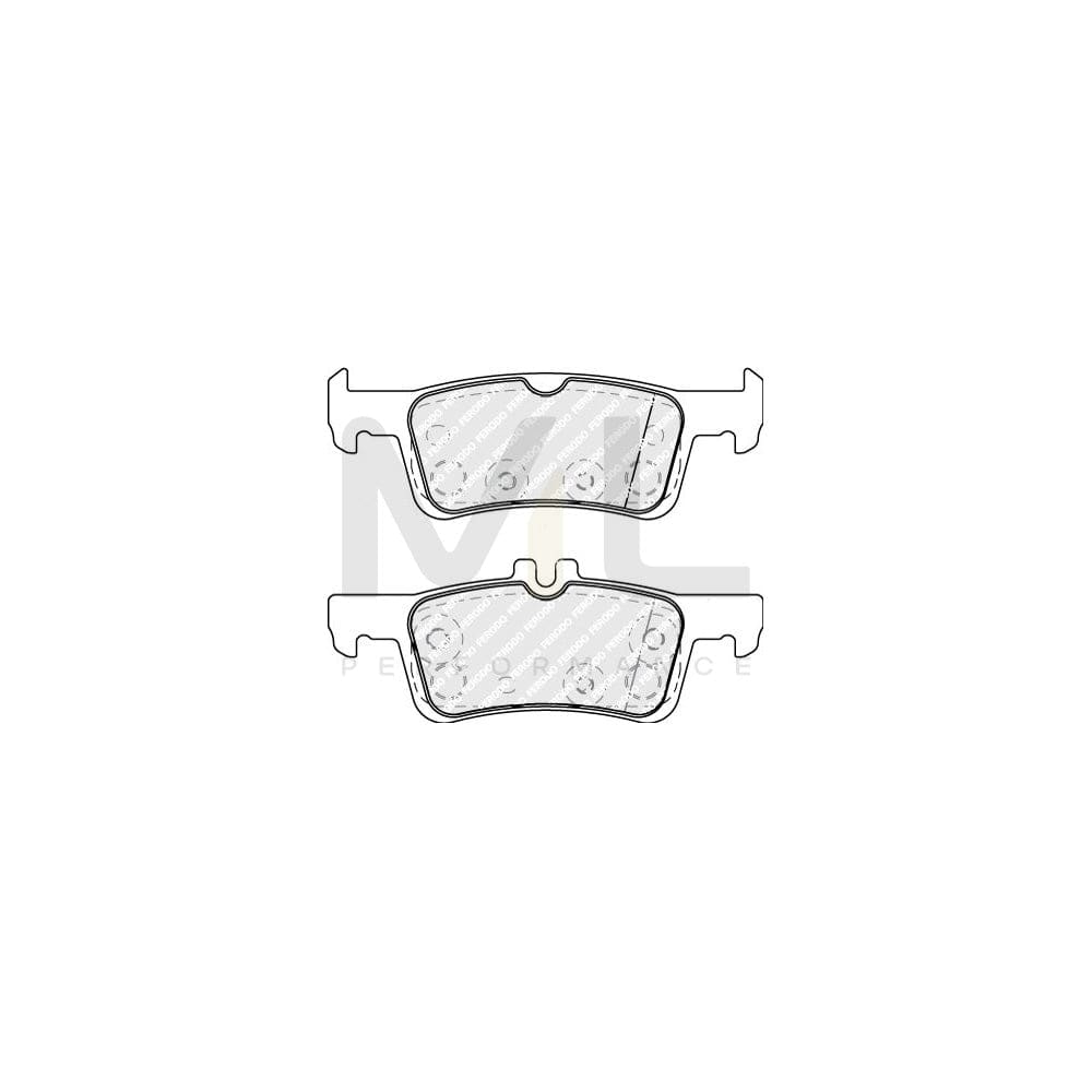 Ferodo Premier Eco Friction Fdb1918 Brake Pad Set Not Prepared For Wear Indicator, With Brake Caliper Screws, With Piston Clip, With Accessories | ML Performance Car Parts