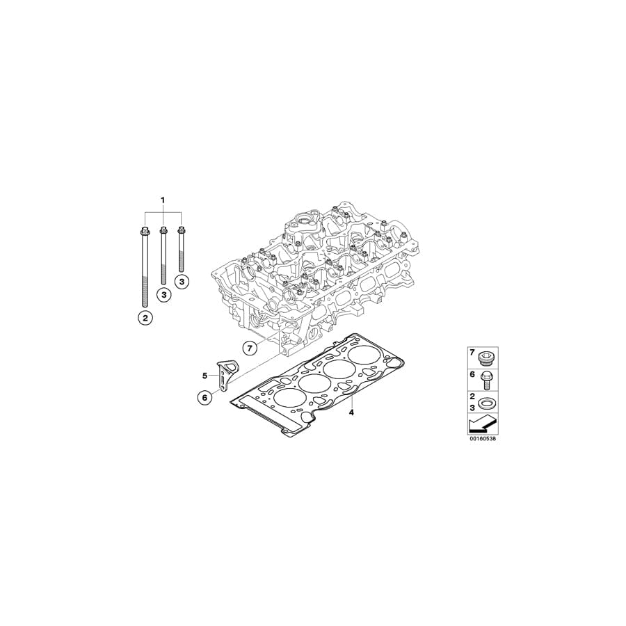 Genuine BMW 11127563413 E91 E81 E87 Cylinder Head Gasket Asbestos-Free 0,50mm (Inc. 116i 1.6 & 316i) | ML Performance UK Car Parts