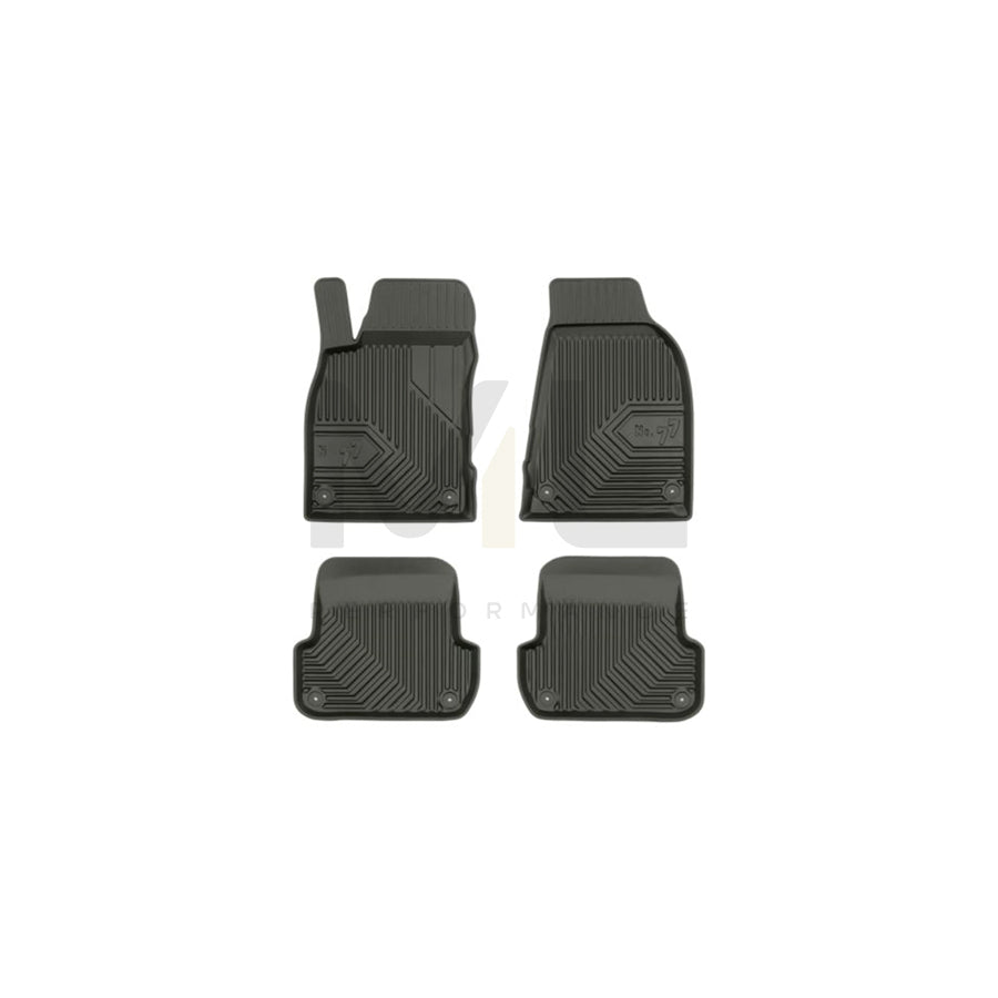 FROGUM Tailored 77407084 Floor mat set Elastomer, Front and Rear, Quantity: 4, Black | ML Performance Car Parts