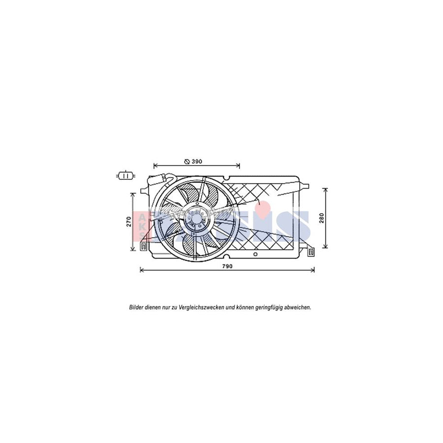 AKS Dasis 098129N Fan, Radiator | ML Performance UK