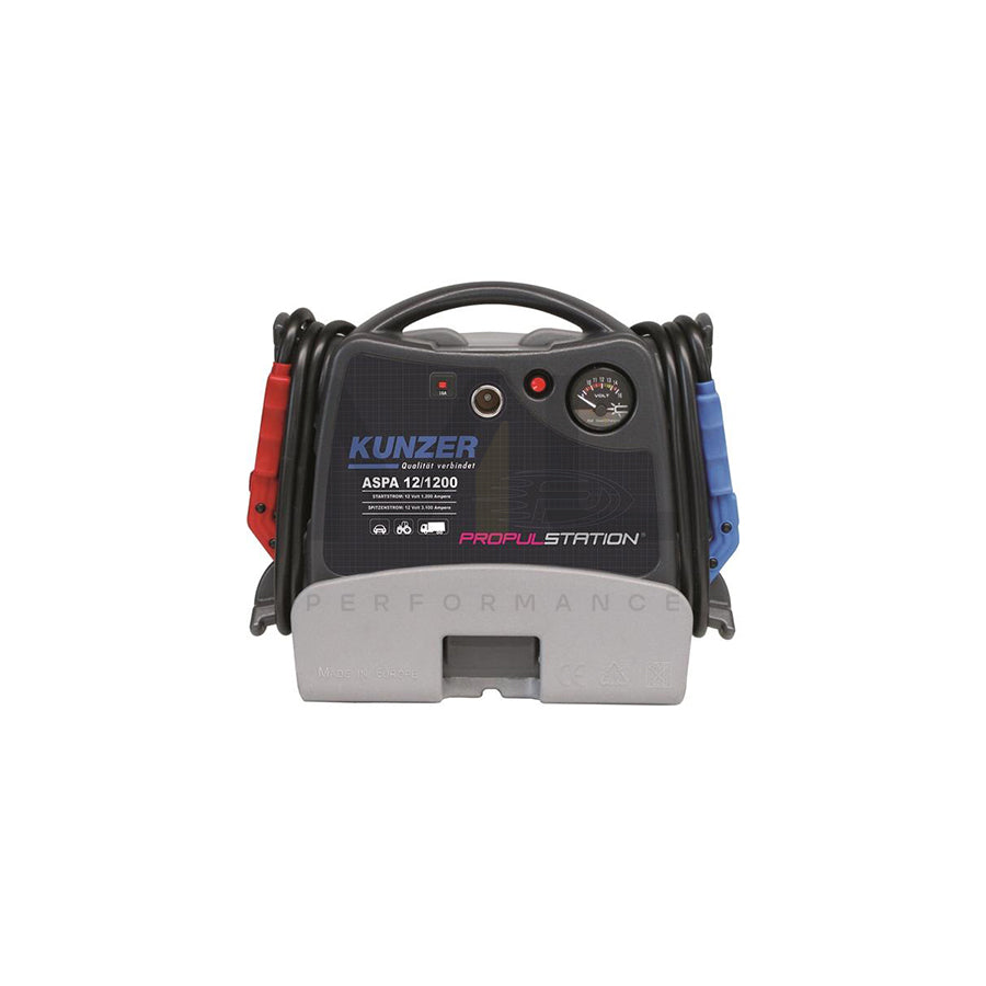 KUNZER ASPD 12/1200 Battery Charger portable, with jump starter, 12V | ML Performance Car Parts