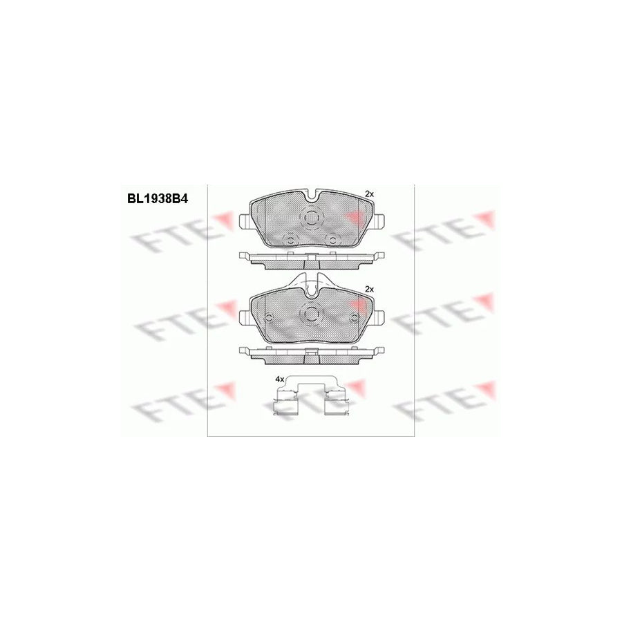 Fte BL1938B4 Brake Pad Set For Bmw I3 (I01) | ML Performance UK Car Parts