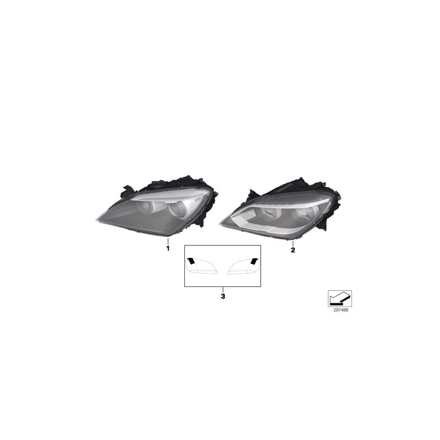 Genuine BMW 63117272014 F13 F06 F12 Ahl-Xenon Headlight, Right (Inc. 650i, M6 & 640i) | ML Performance UK Car Parts