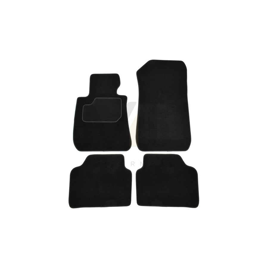 CUSTOPOL Tailored 122329 Floor mat set for BMW 3 Series Textile, Front and Rear, Quantity: 4, Black | ML Performance Car Parts