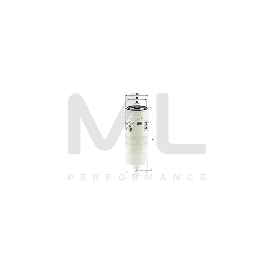 MANN-FILTER WK 12 290 Fuel filter Spin-on Filter | ML Performance Car Parts