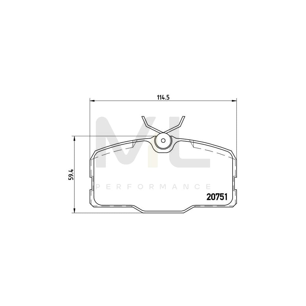 Brembo P 50 006 Brake Pad Set Suitable For Mercedes-Benz S-Class Coupe (C126) Excl. Wear Warning Contact, With Brake Caliper Screws | ML Performance Car Parts