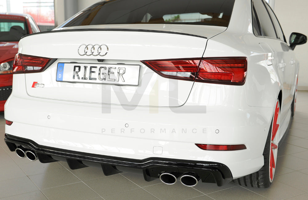 Rieger 00088185 Audi 8V S3 Rear Diffuser 5 | ML Performance UK Car Parts