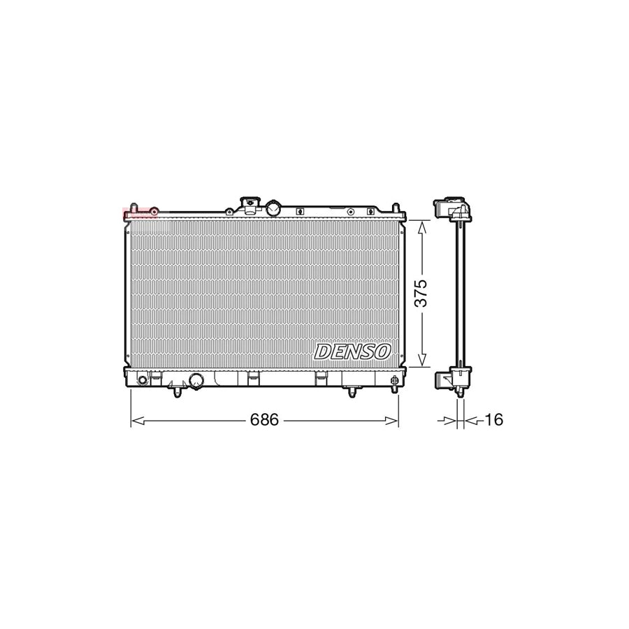 Denso DRM45036 Drm45036 Engine Radiator For Mitsubishi Lancer | ML Performance UK