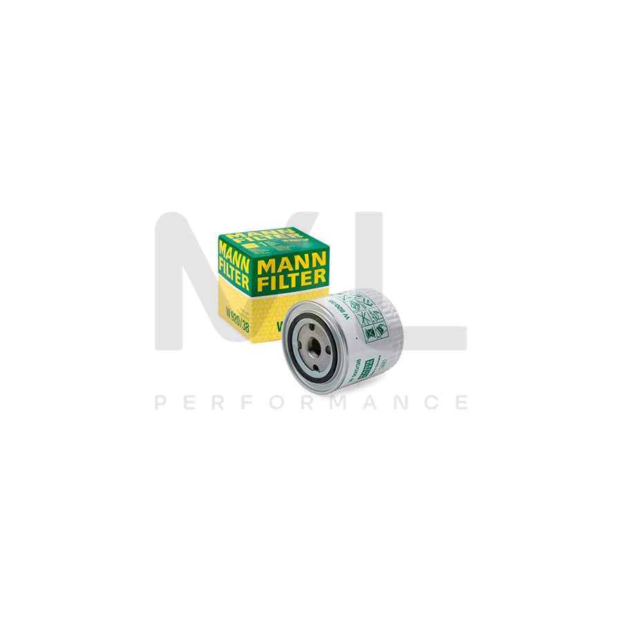 MANN-FILTER W 920/38 Oil Filter Spin-on Filter | ML Performance Car Parts