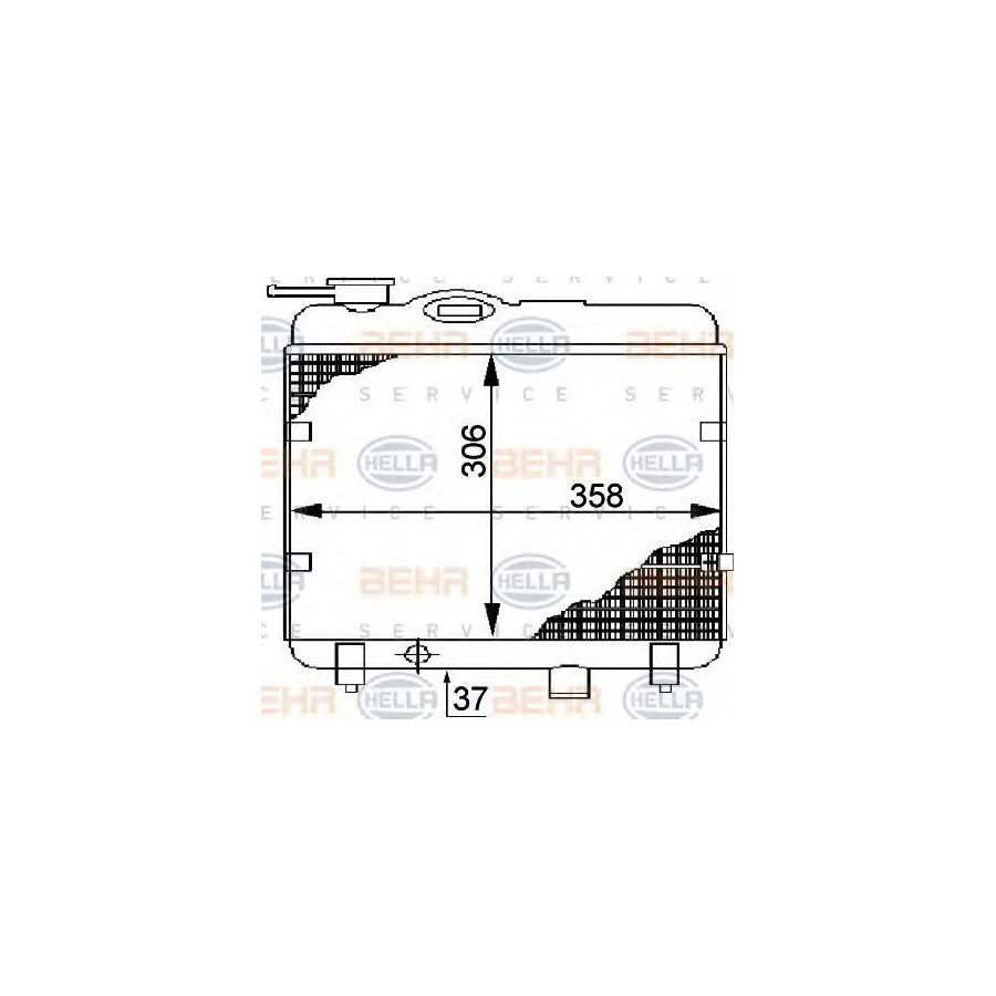 Hella 8MK 376 706-301 Engine Radiator