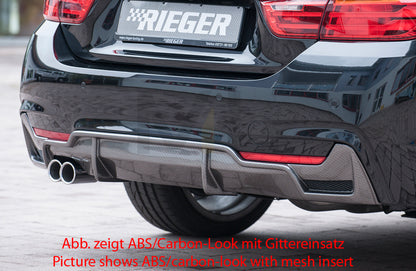 Rieger 00053477 BMW 4 Series F32 F33 F36 Rear Diffuser 5 | ML Performance UK Car Parts