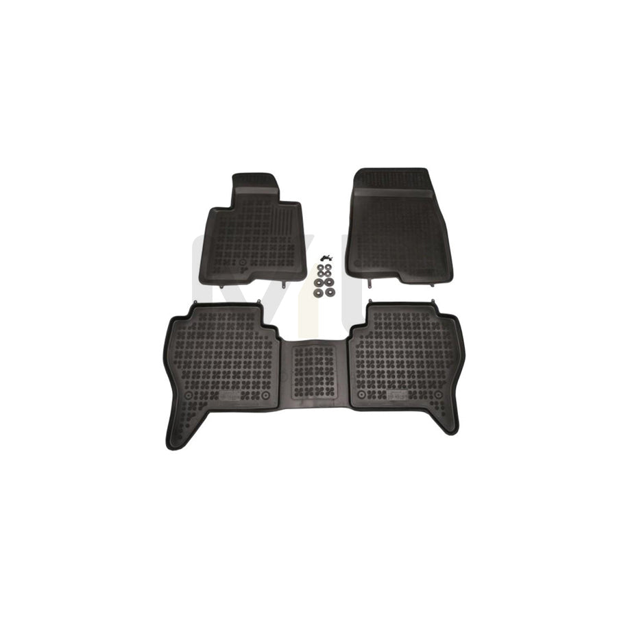 REZAW PLAST 202304 Floor mat set Elastomer, Front and Rear, Black | ML Performance Car Parts