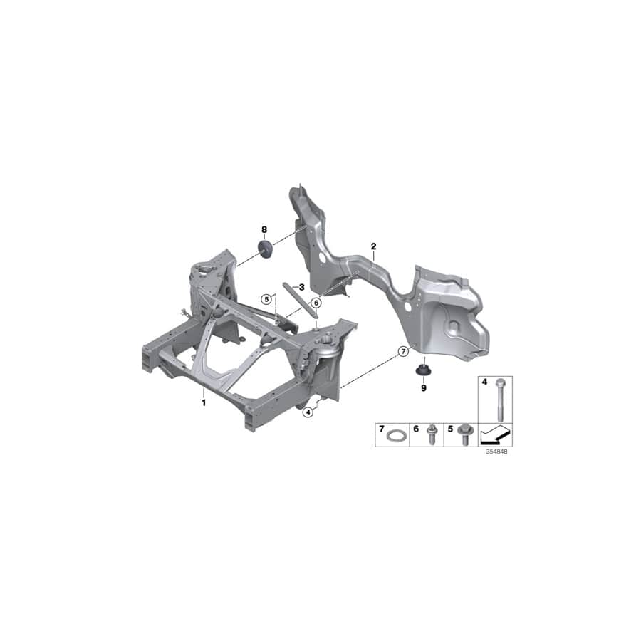 Genuine BMW 31106870645 I15 Hexagon Screw With Flange M12X1,5X125 (Inc. i8) | ML Performance UK Car Parts