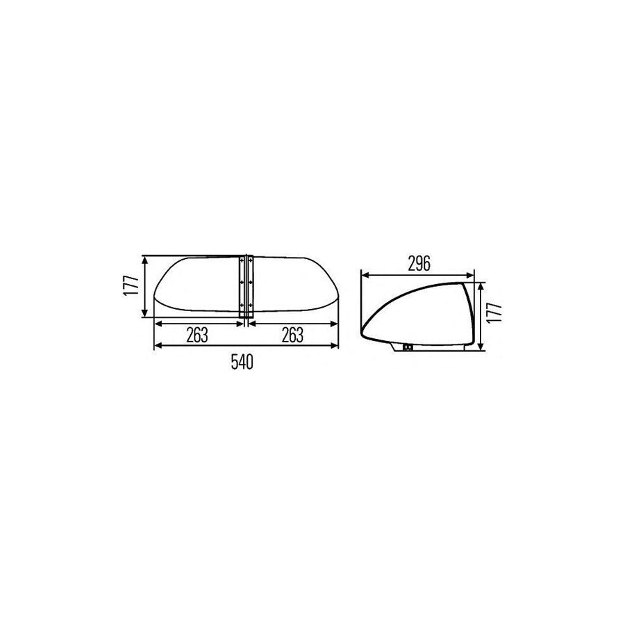 Hella 2RL 007 900-571 Signal System, Emergency Vehicle