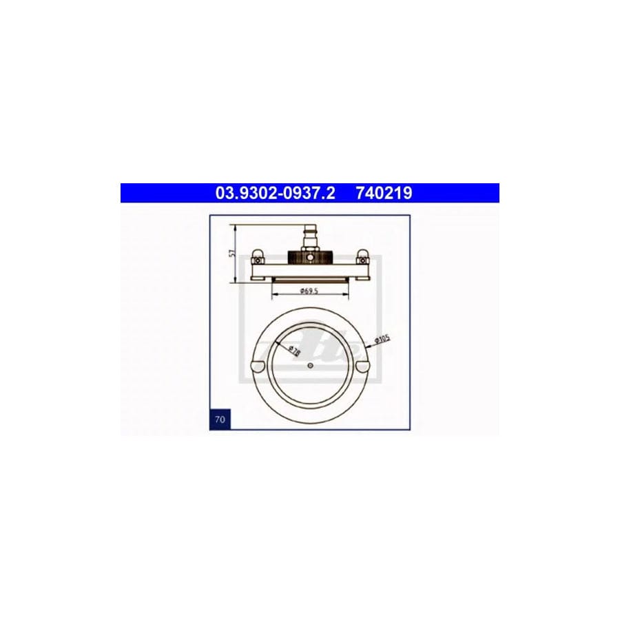 ATE 03.9302-0937.2 Breather Pipe