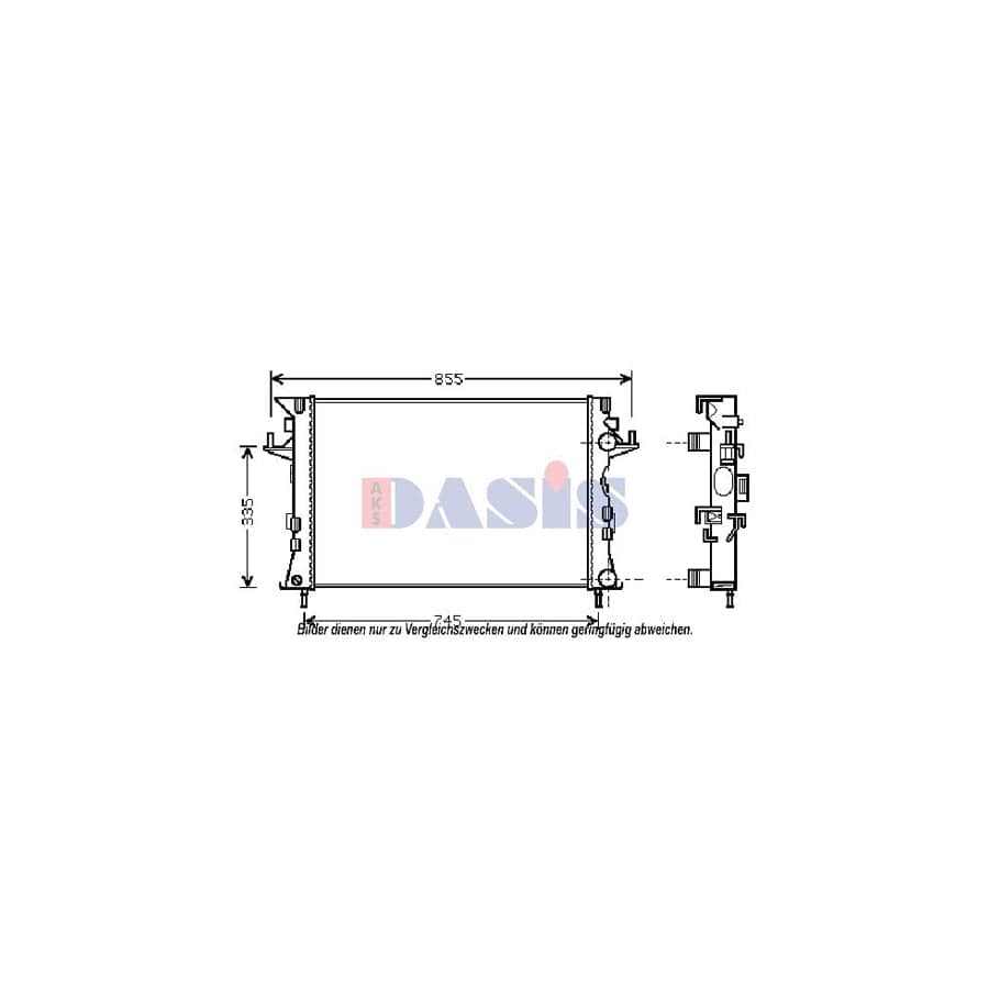 AKS Dasis 180076N Engine Radiator | ML Performance UK