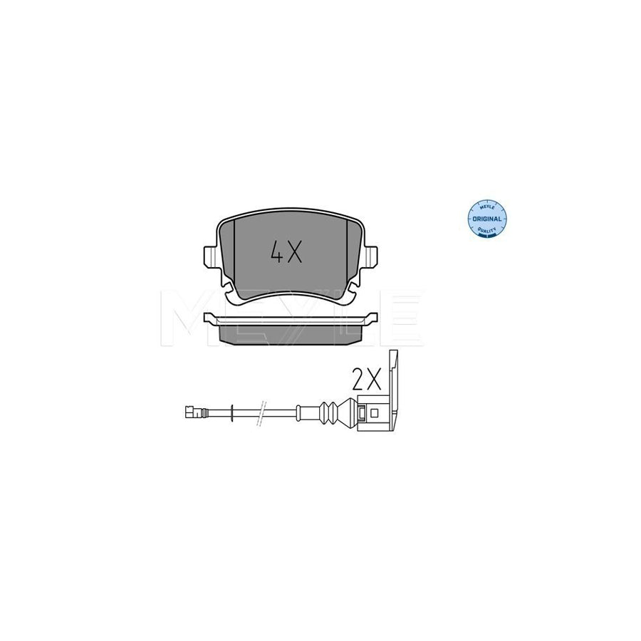 Meyle 025 233 2617/W Brake Pad Set