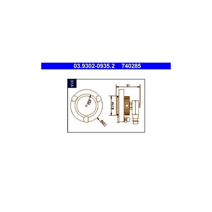 ATE 03.9302-0935.2 Breather Pipe