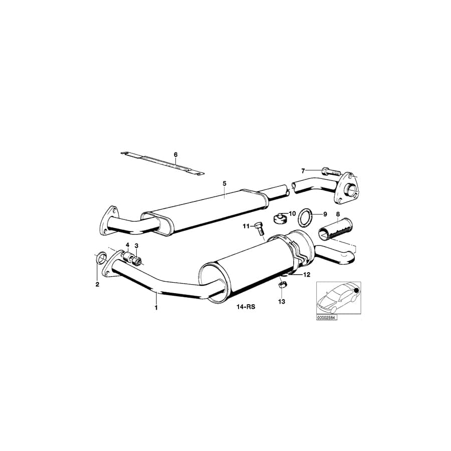 Genuine BMW 18211246451 E21 Bow (Inc. 318, 320i & 316) | ML Performance UK Car Parts