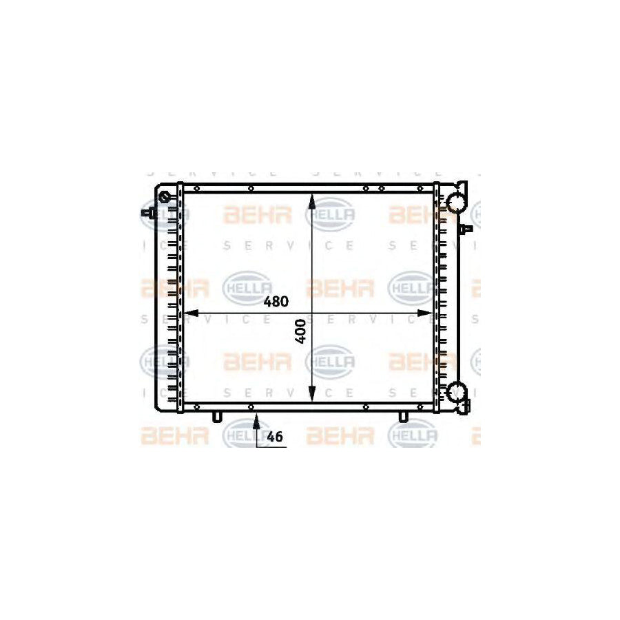 Hella 8MK 376 706-211 Engine Radiator