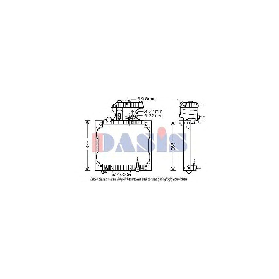 AKS Dasis 261900T Engine Radiator | ML Performance UK