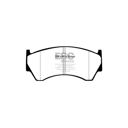 EBC PD01KF1064 Nissan Almera Greenstuff Front Brake Pad & Plain Disc Kit  - Sumitomo Caliper 2 | ML Performance UK Car Parts