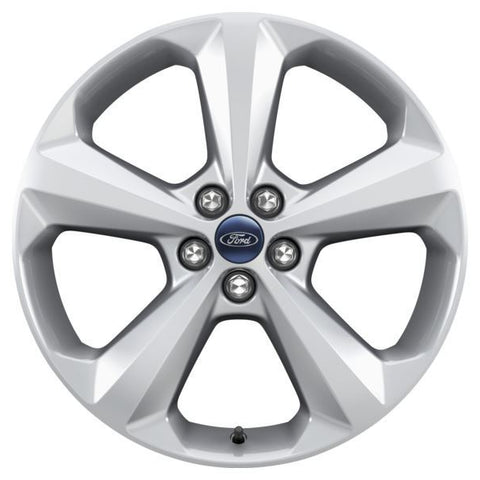 GENUINE FORD 5358300 x4 SET OF 4 EDGE ALLOY WHEEL 19" 5-SPOKE DESIGN, SPARKLE SILVER, 2016 - 2021 | ML Performance UK