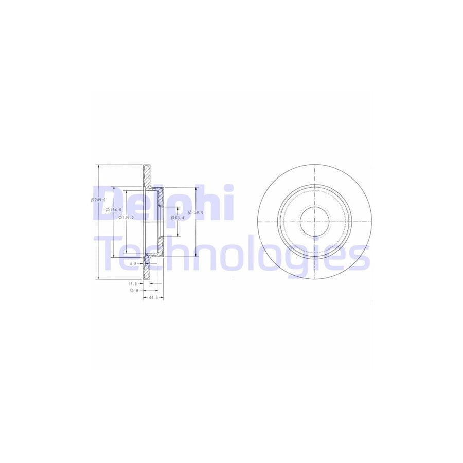 Delphi Bg3673 Brake Disc