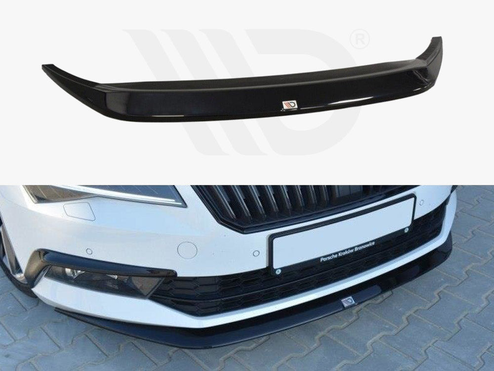 Maxton Design SK-SU-3-FD1T Front Splitter Skoda Superb III | ML Performance UK Car Parts