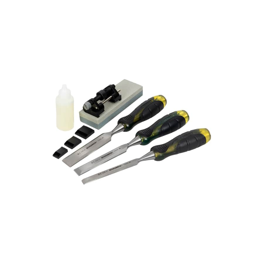 Roughneck ROU30165 Bevel Edge Chisel & Sharpening Kit, 6 piece | ML Performance UK