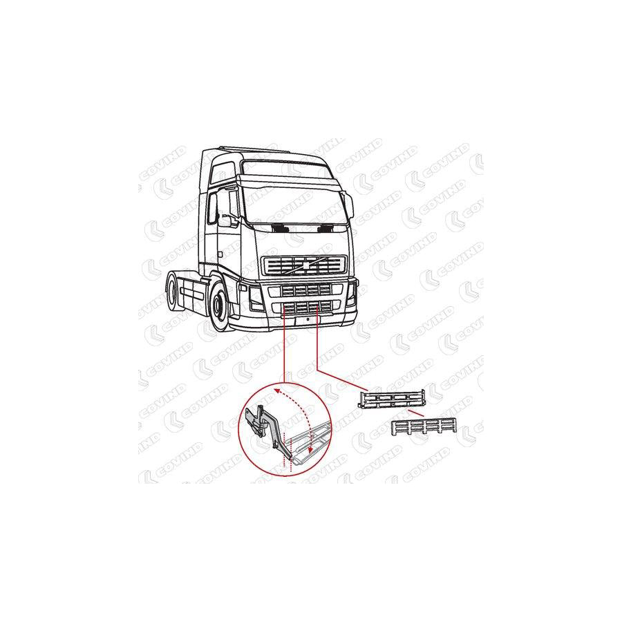 Covind 2Fh/148 Hinge, Bonnet | ML Performance UK