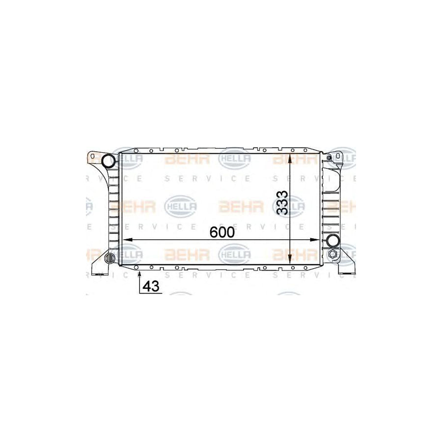 Hella 8MK 376 764-011 Engine Radiator