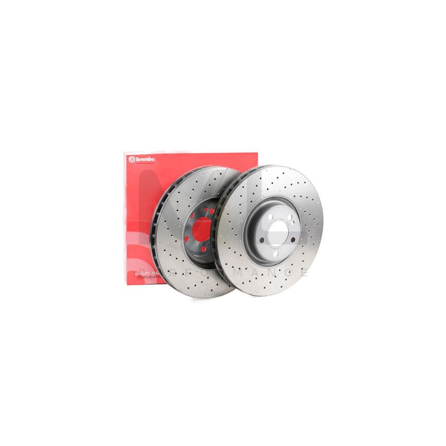 BREMBO 09.D524.13 Brake Disc Perforated / Vented, Two-piece brake disc, Coated, High-carbon, with bolts/screws | ML Performance Car Parts