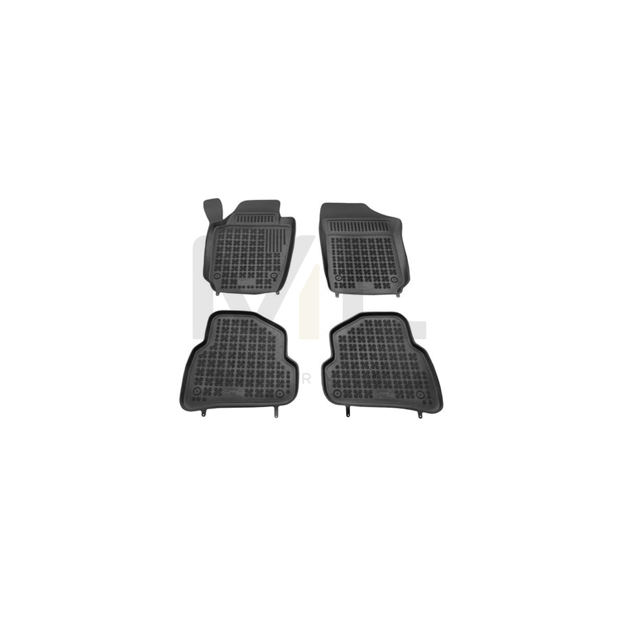 REZAW PLAST Tailored 200110 Floor mat set for VW Polo V Hatchback (6R1, 6C1) Elastomer, Front and Rear, Quantity: 4, Black | ML Performance Car Parts