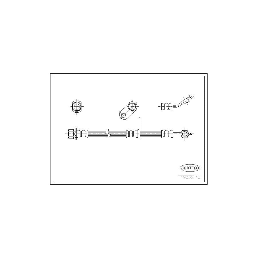 Corteco 19032715 Brake Hose For Toyota Rav 4 | ML Performance UK