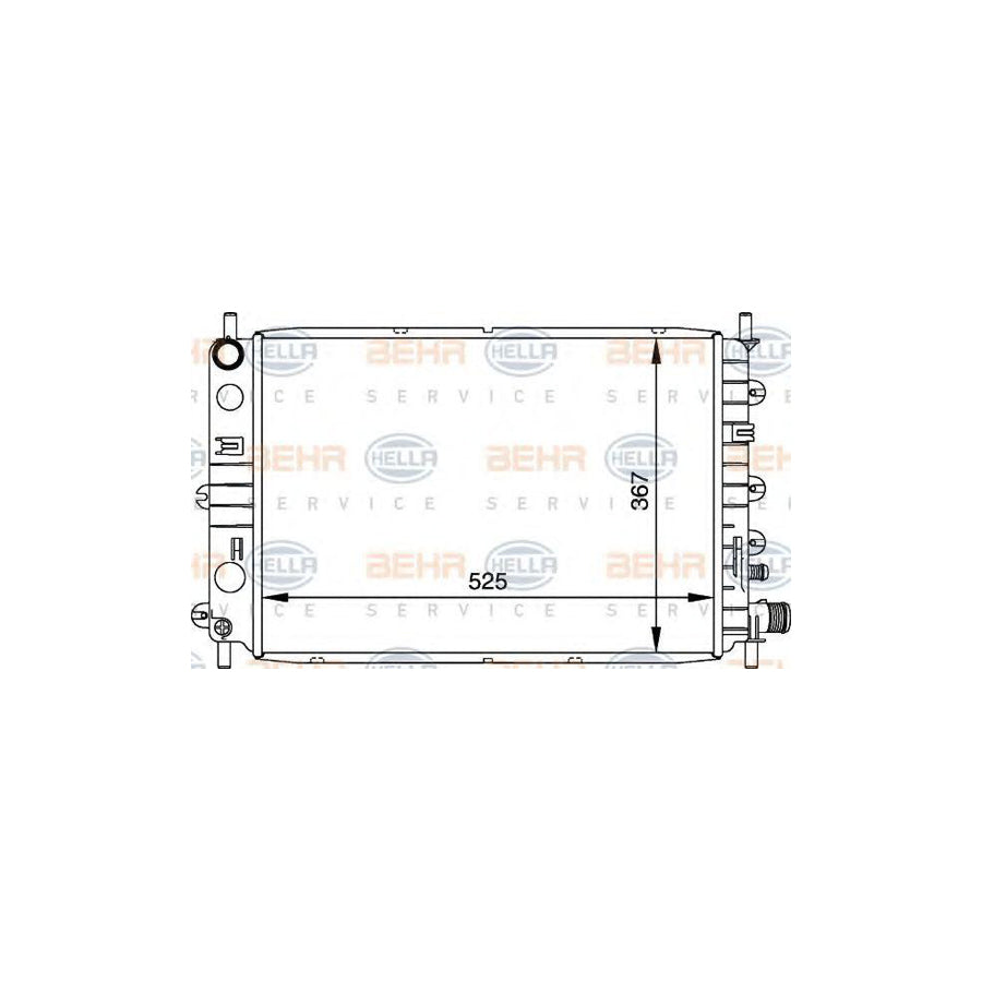 Hella 8MK 376 706-651 Engine Radiator