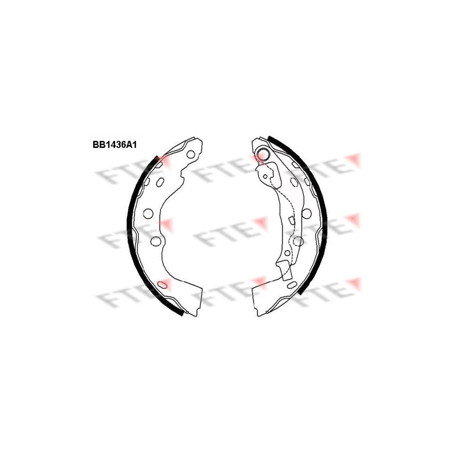 Fte BB1436A1 Brake Shoe Set | ML Performance UK Car Parts