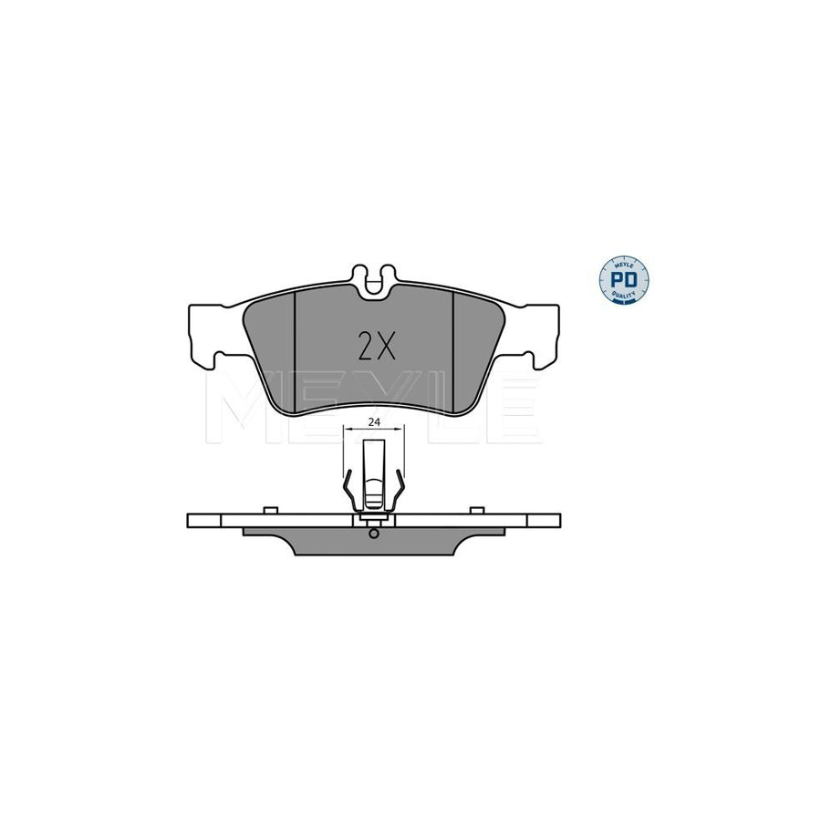 Meyle 025 233 3516/Pd Brake Pad Set