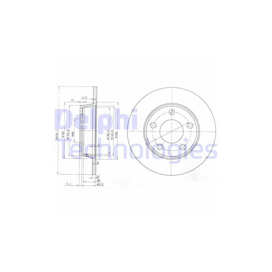 Delphi Bg3671 Brake Disc