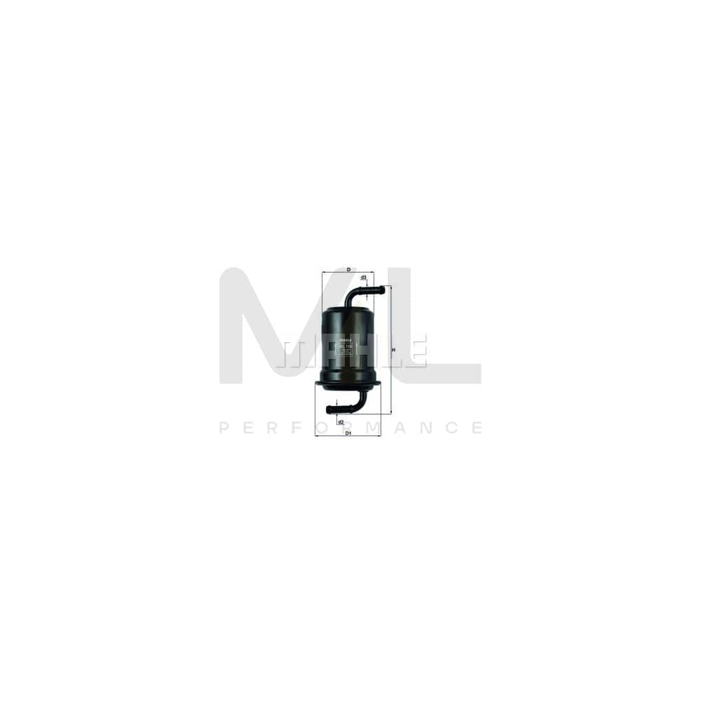 MAHLE ORIGINAL KL 159 Fuel filter In-Line Filter | ML Performance Car Parts