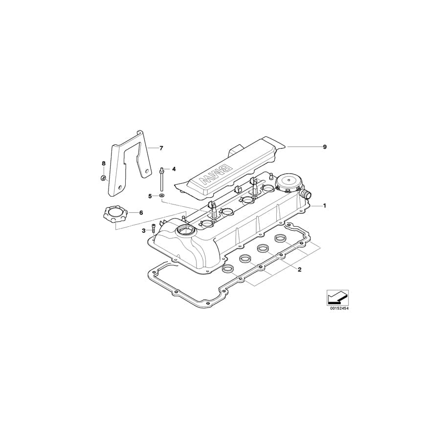 Genuine BMW 11127565742 E90 Cyl.Head Cover Complete (Inc. 320si) | ML Performance UK Car Parts