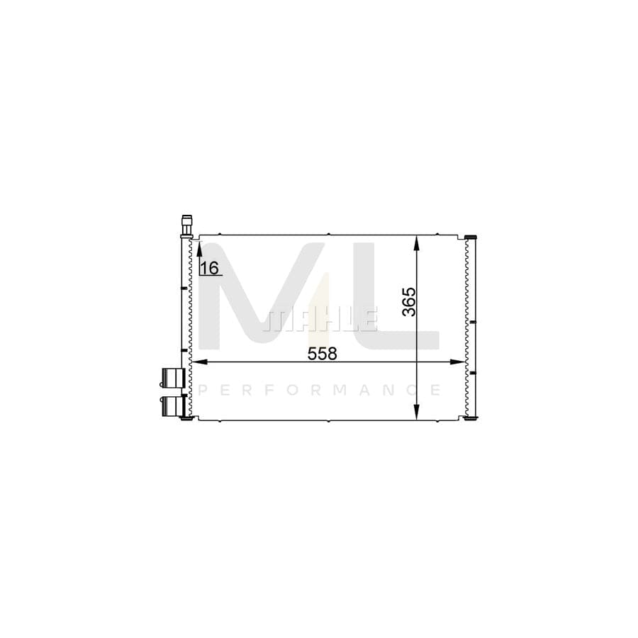 MAHLE ORIGINAL AC 298 000S Air conditioning condenser without dryer | ML Performance Car Parts