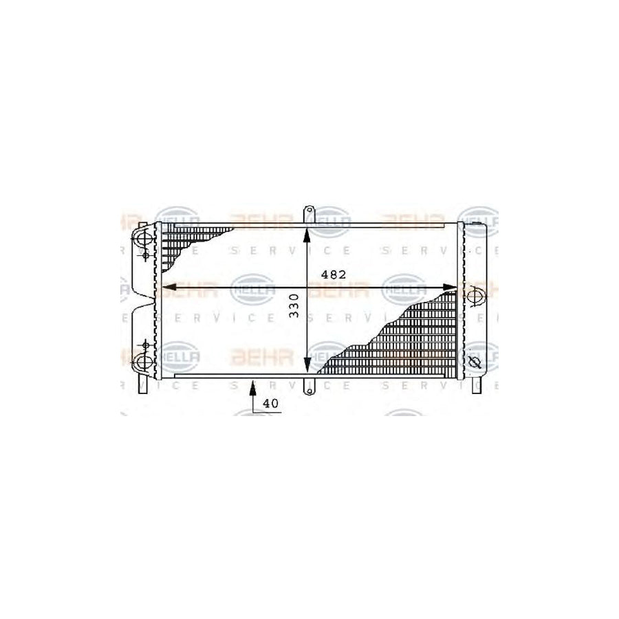 Hella 8MK 376 706-621 Engine Radiator