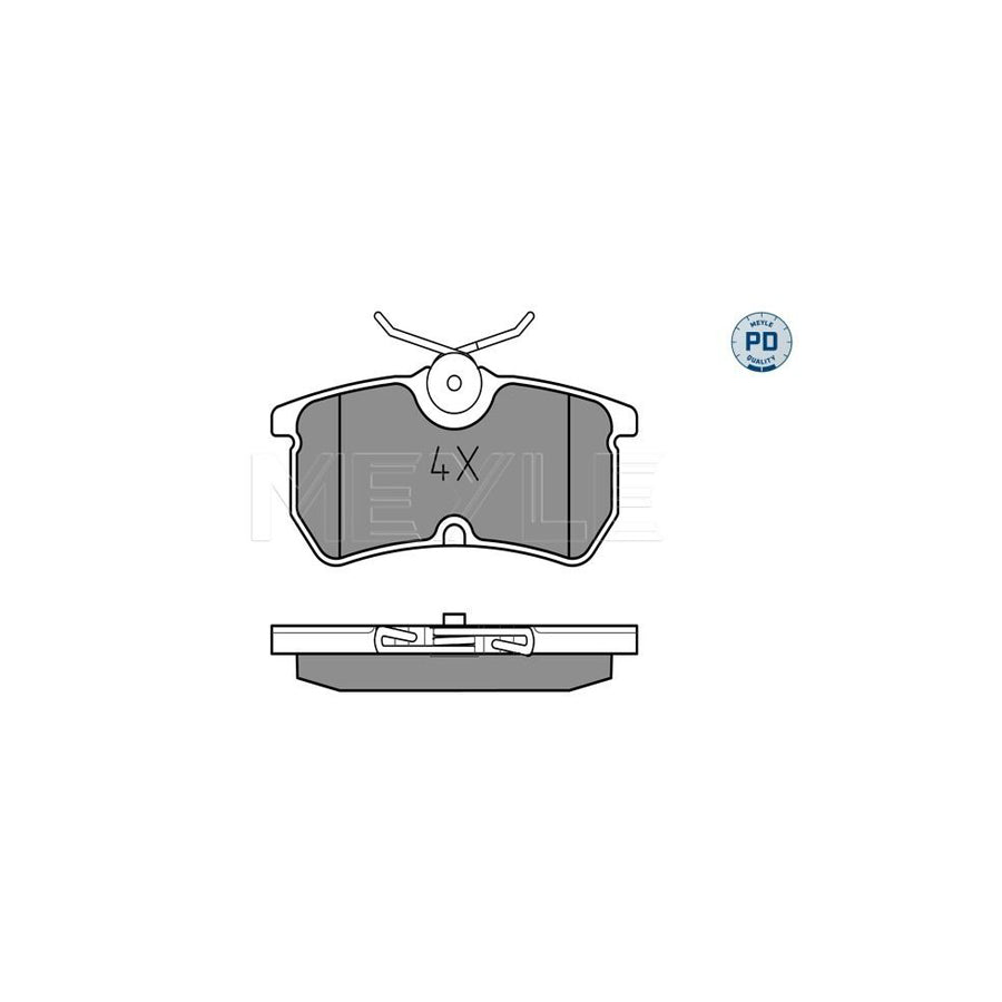 Meyle 025 233 5314/Pd Brake Pad Set