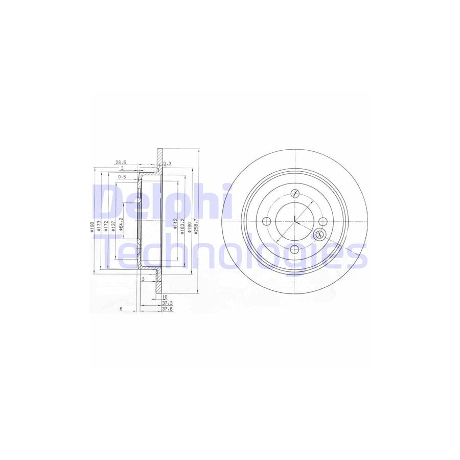 Delphi Bg3662C Brake Disc