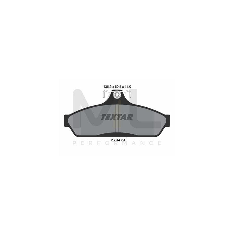 TEXTAR 2361401 Brake pad set for not prepared for wear indicator | ML Performance Car Parts