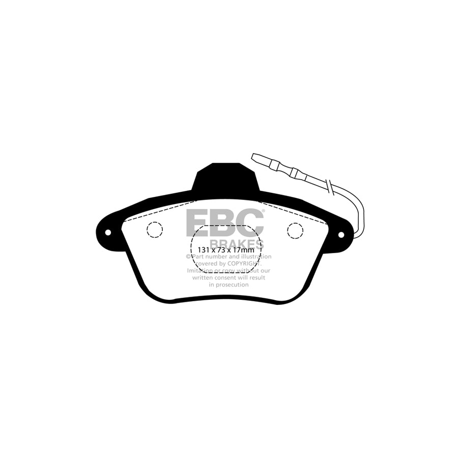 EBC DP1526 Alpine Renault Ultimax Rear Brake Pads - Bendix Caliper (Inc. A610, Alpine, Spider) 2 | ML Performance UK Car Parts