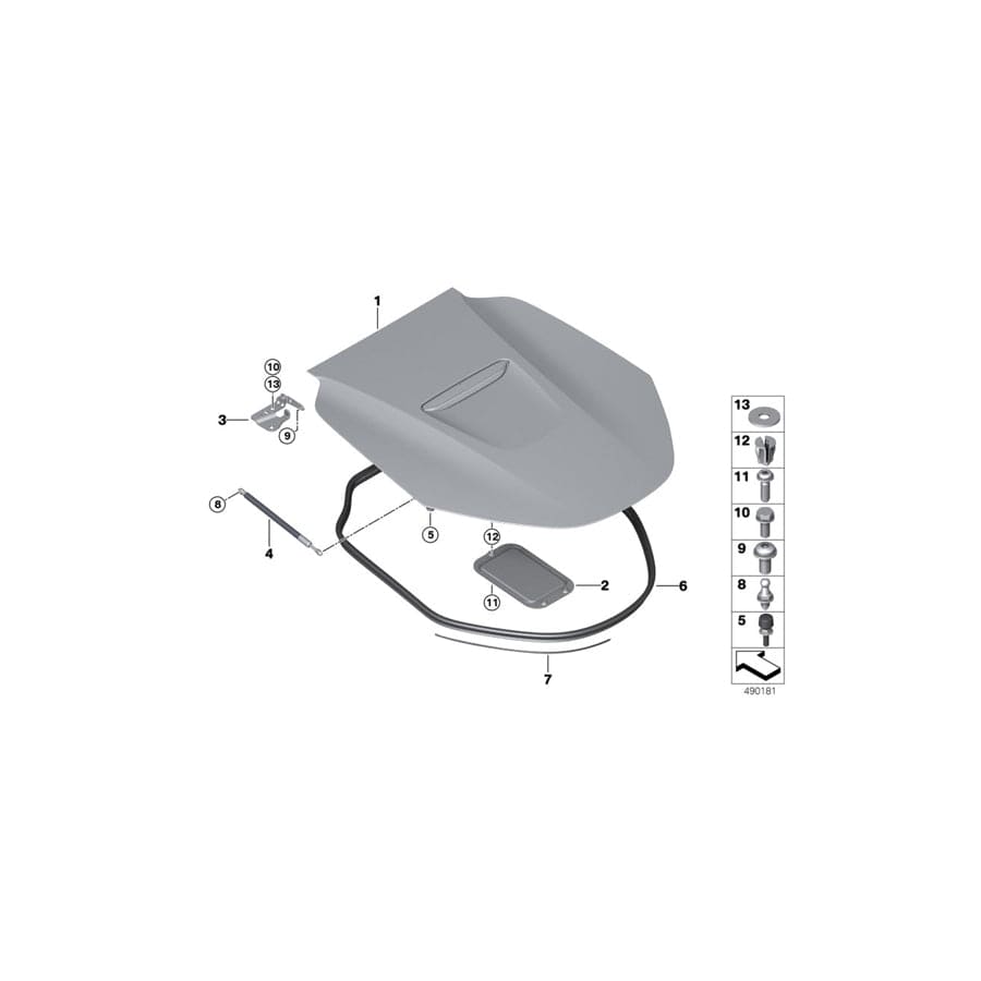 Genuine BMW 51247456947 I15 Gas Pressurized Spring (Inc. i8) | ML Performance UK Car Parts