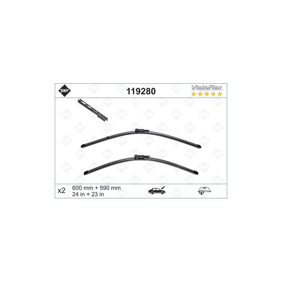 Swf Visioflex 119280 Wiper Blade For BMW 6 Series | ML Performance UK Car Parts