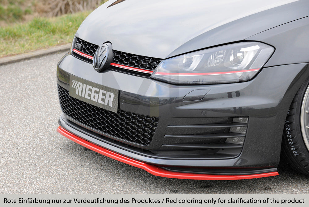 Rieger 00059570 VW Mk7 Golf Front Splitter (GTI & GTD) 4 | ML Performance UK Car Parts